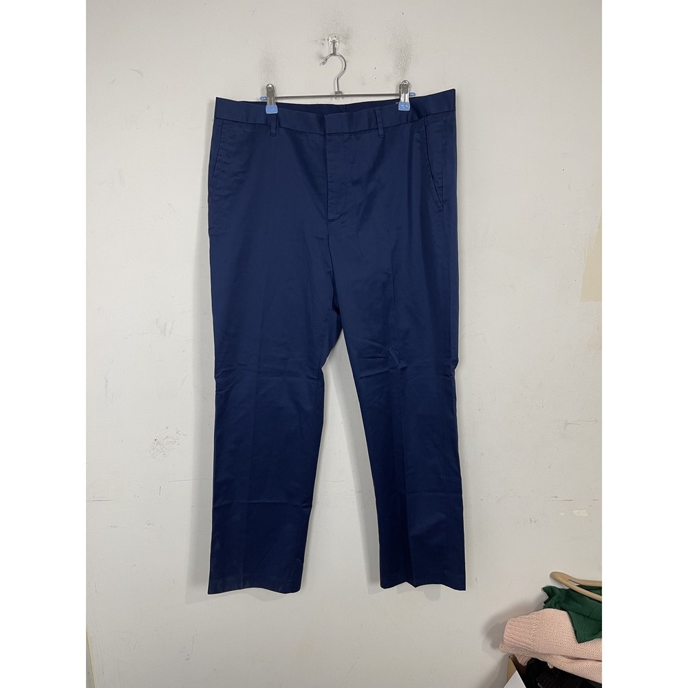 Bonobos Men Pants 38x30 Straight Fit Chino Blue Monday Golf Office Casual Cotton